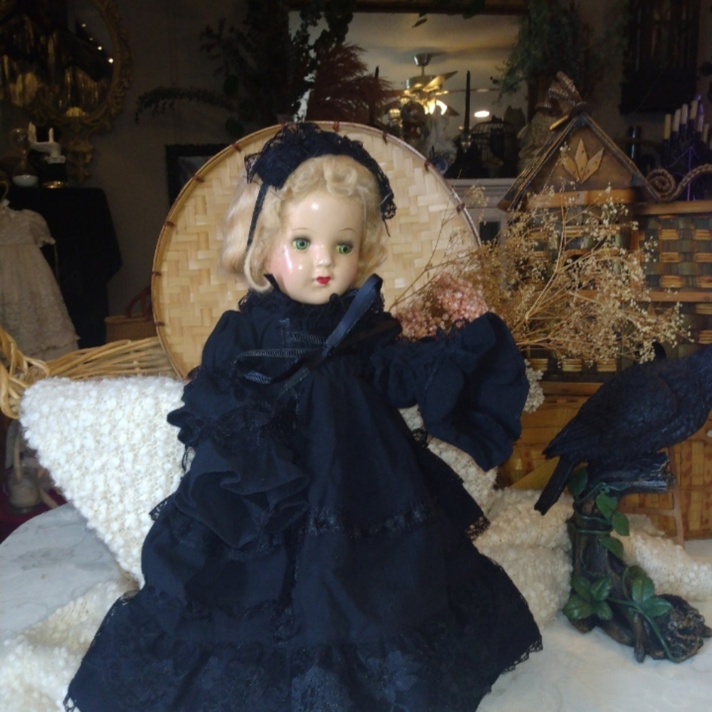 Black Victorian Doll dress